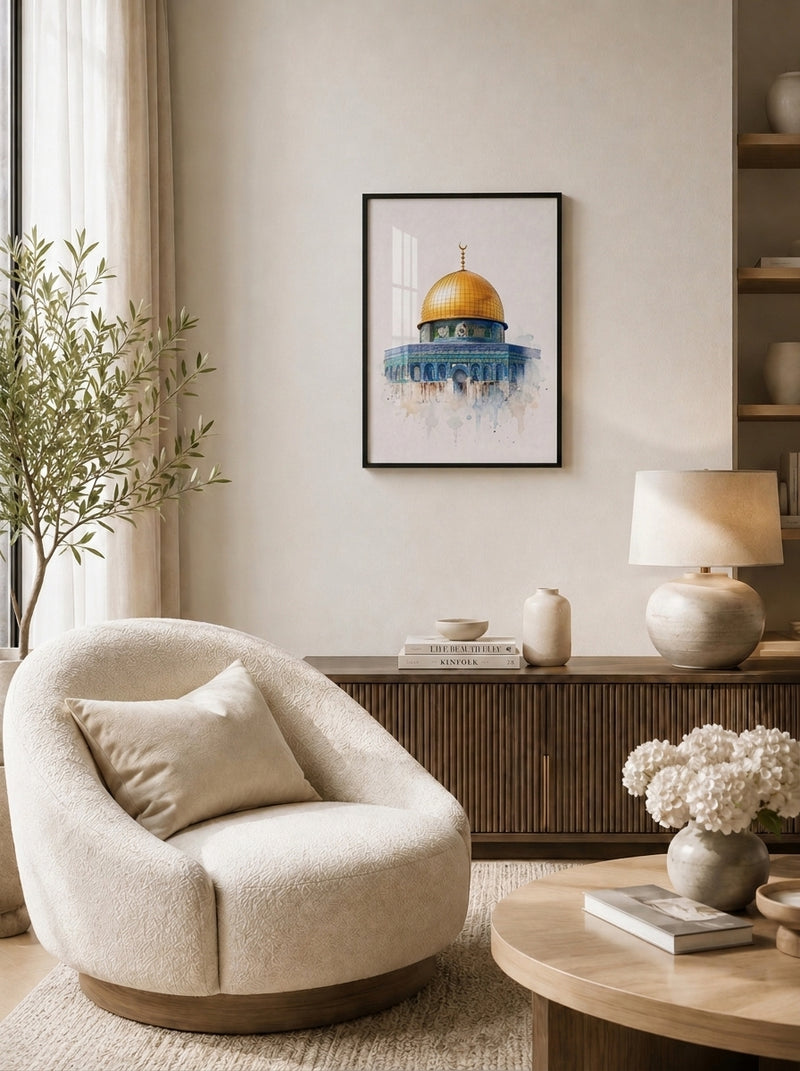 Kubbetüs Sahra Kudüs Duvar Tablosu