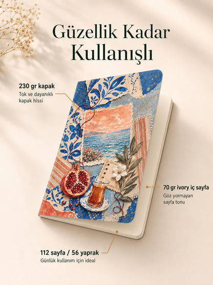 Sahil Güncesi Defter - Sakin Sayfa