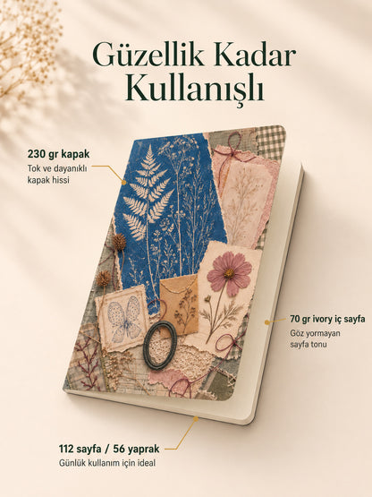 Hatıralık Çiçekler Defter - Sakin Sayfa