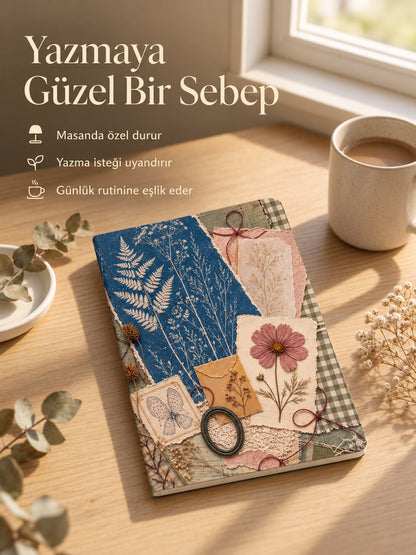 Hatıralık Çiçekler Defter - Sakin Sayfa