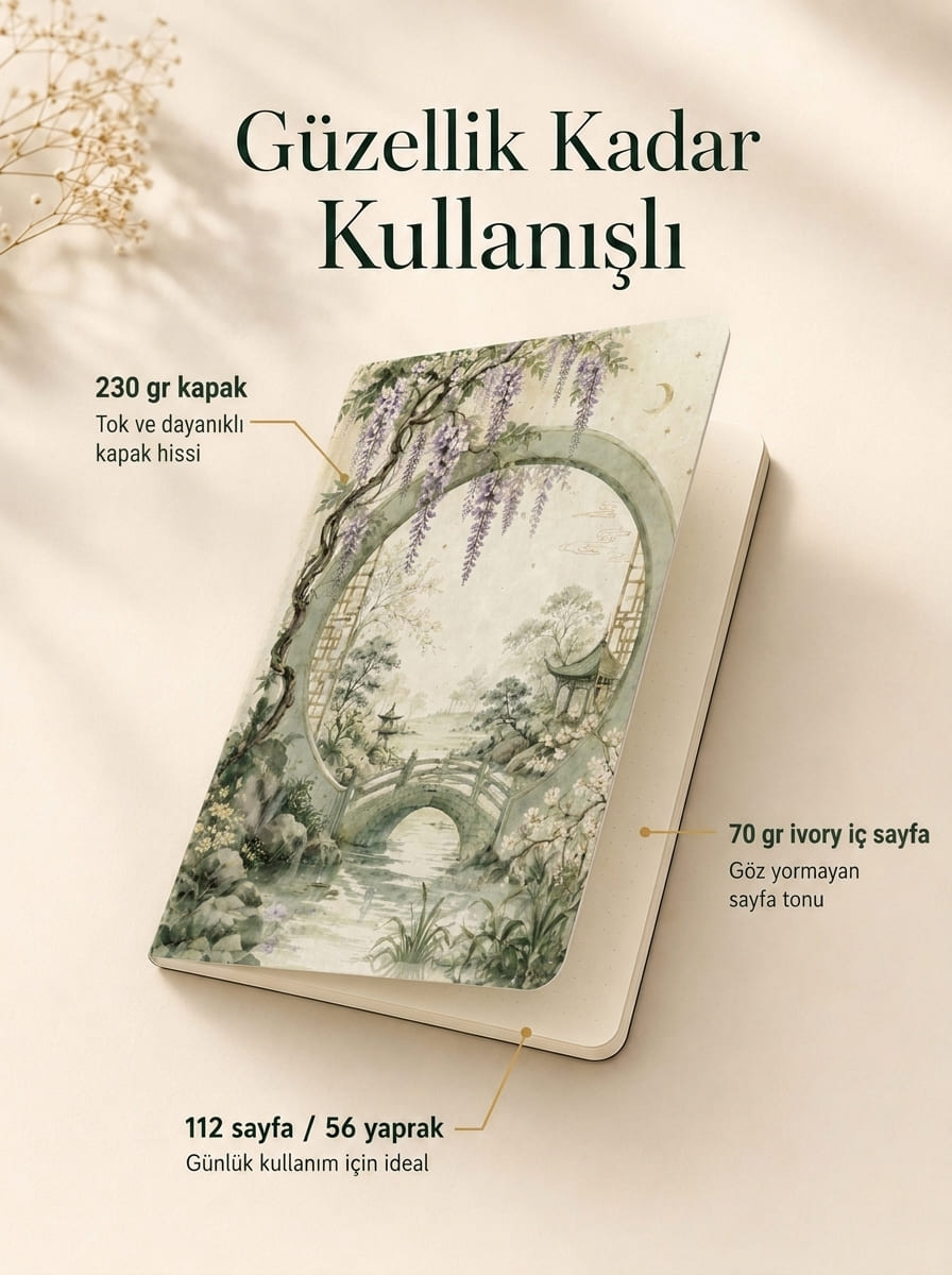 Mor Salkım Bahçesi Defter