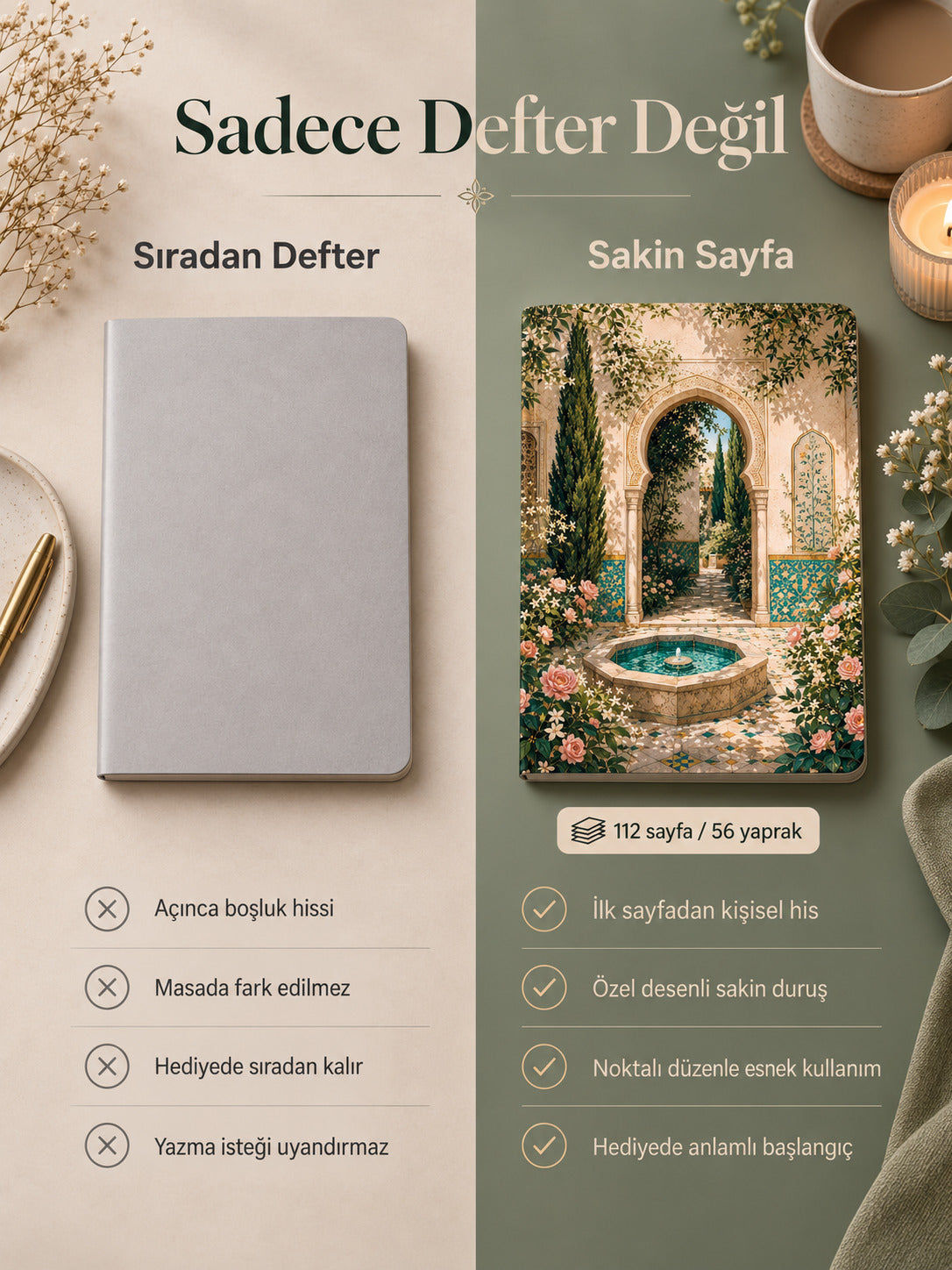 Sessiz Avlu Defter - Sakin Sayfa