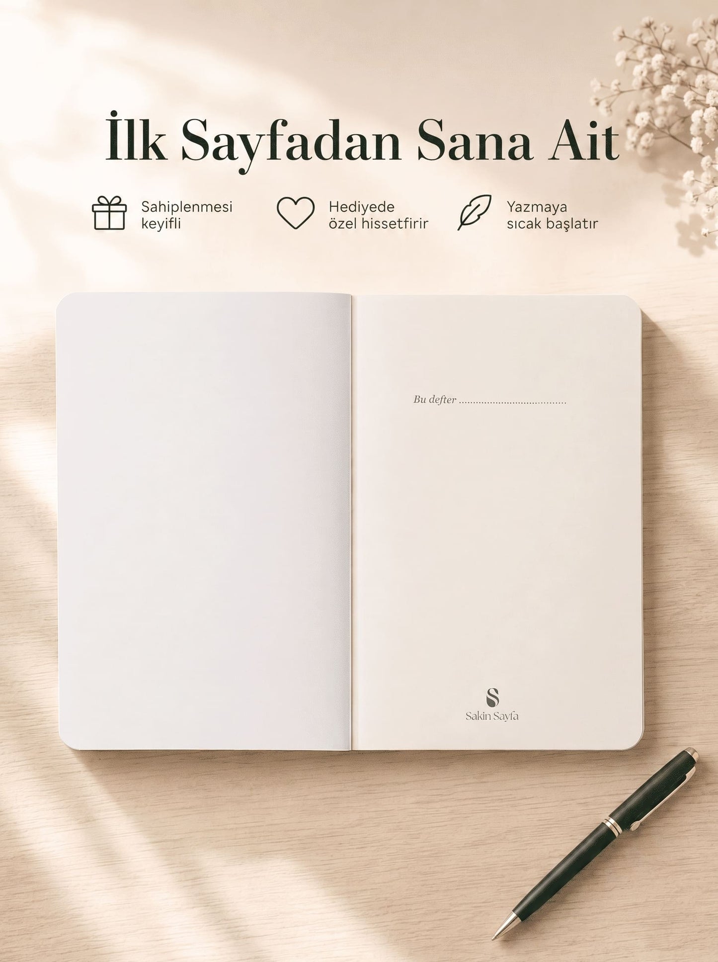 Mor Salkım Bahçesi Defter